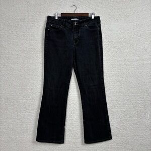 Bandolinoblu Jeans Womens 14 Black Arianna Boot Cut‎ Zip 5 Pocket Denim